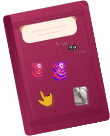 Stickerbook with collected stickers attached